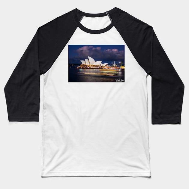 The Sydney Opera House, Sydney, NSW, Australia. Baseball T-Shirt by VickiWalsh